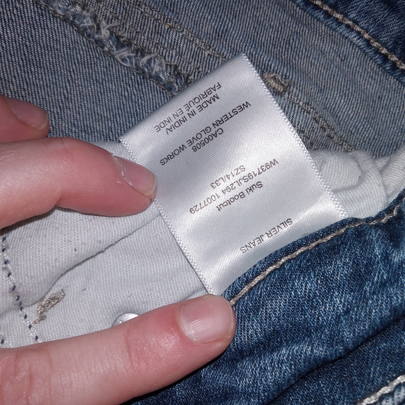 Silver Jeans Suki Flare Mid Rise Bootcut Denim Jeans Women’s 14/ L33 Stretch EUC - Picture 10 of 13